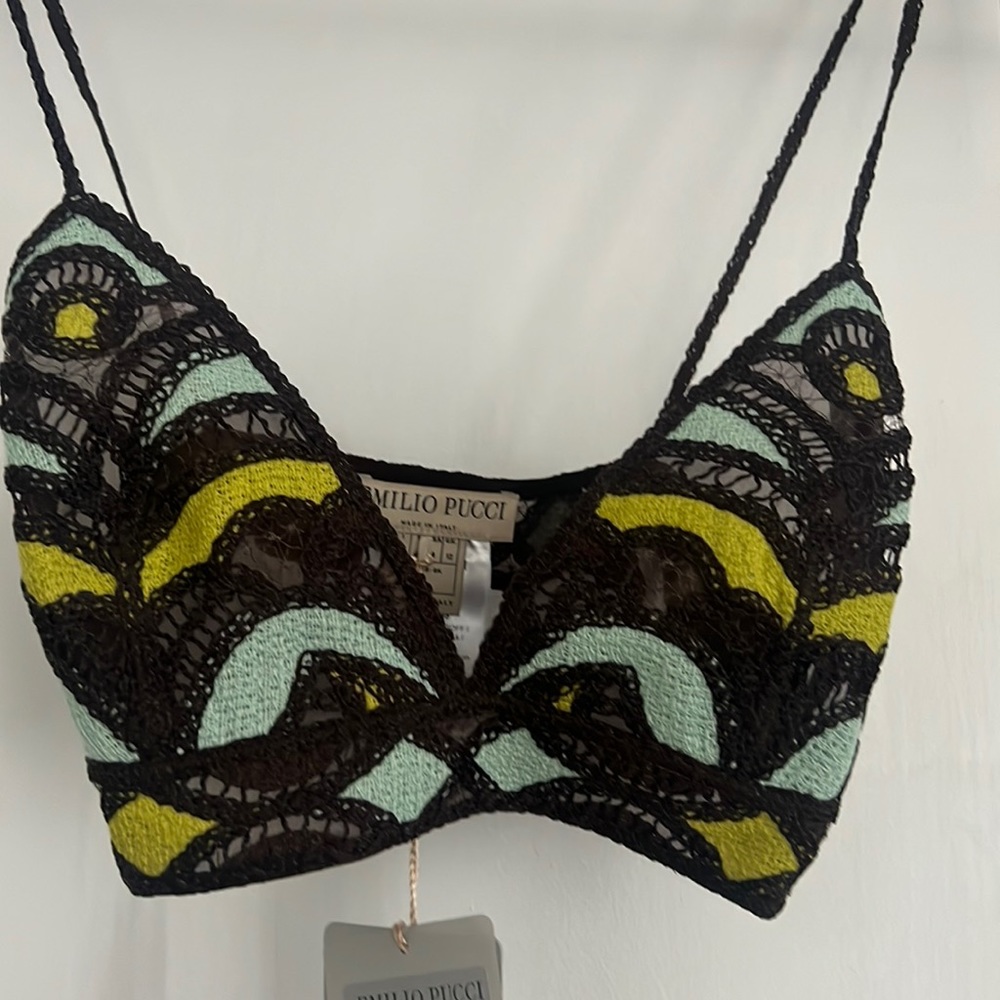 Amazing vibrant embroidery top from Emilio Pucci